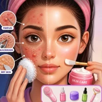Skincare Time Makeup ASMR Game